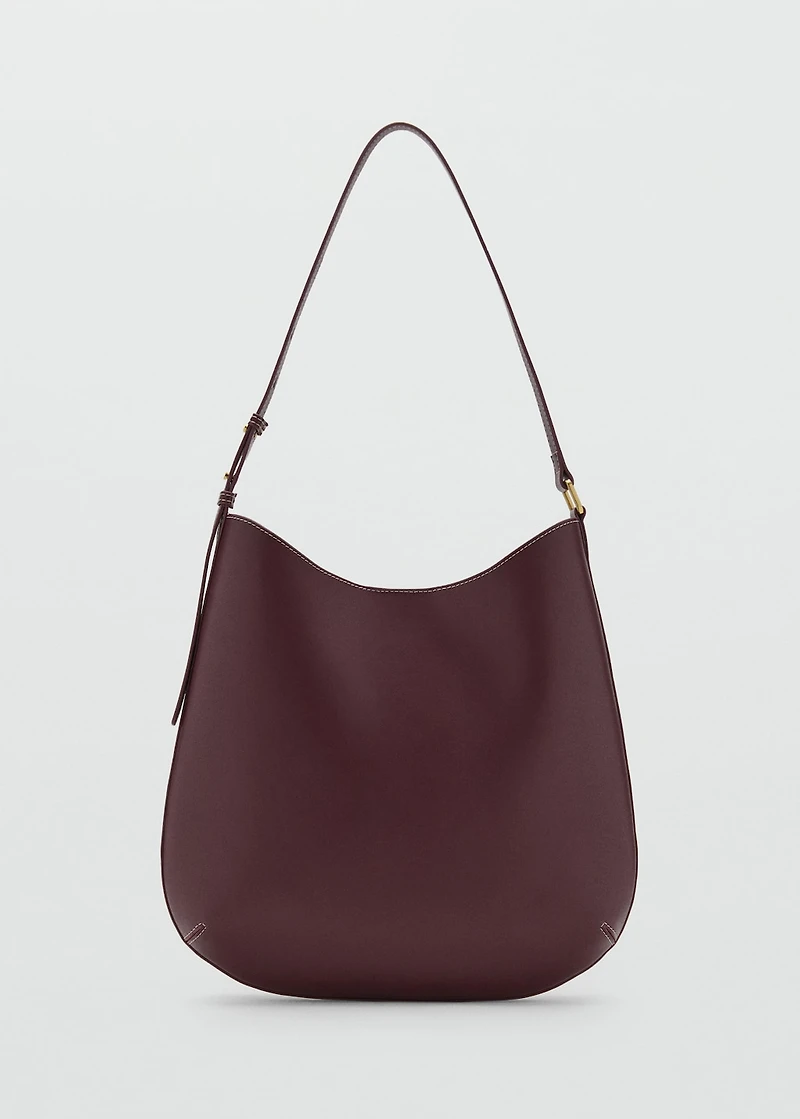 Large oval shoulder bag