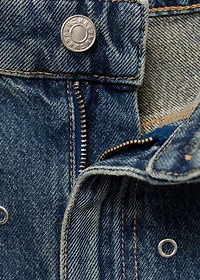 Barrel jeans with eyelets