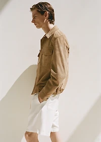 100% leather jacket with pockets