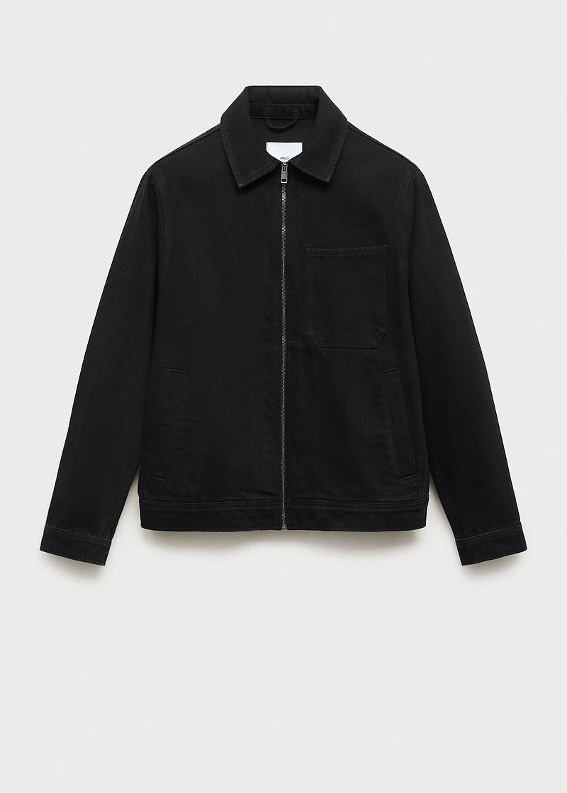 Denim jacket with pockets