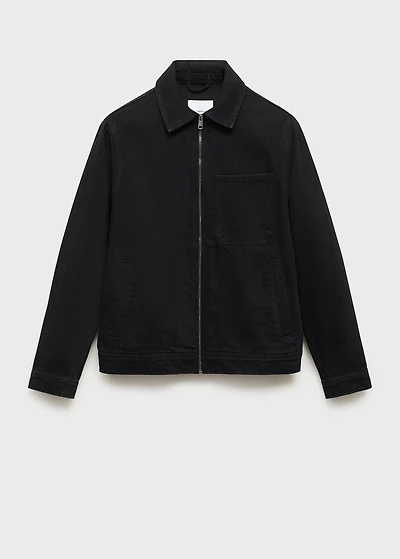 Denim jacket with pockets