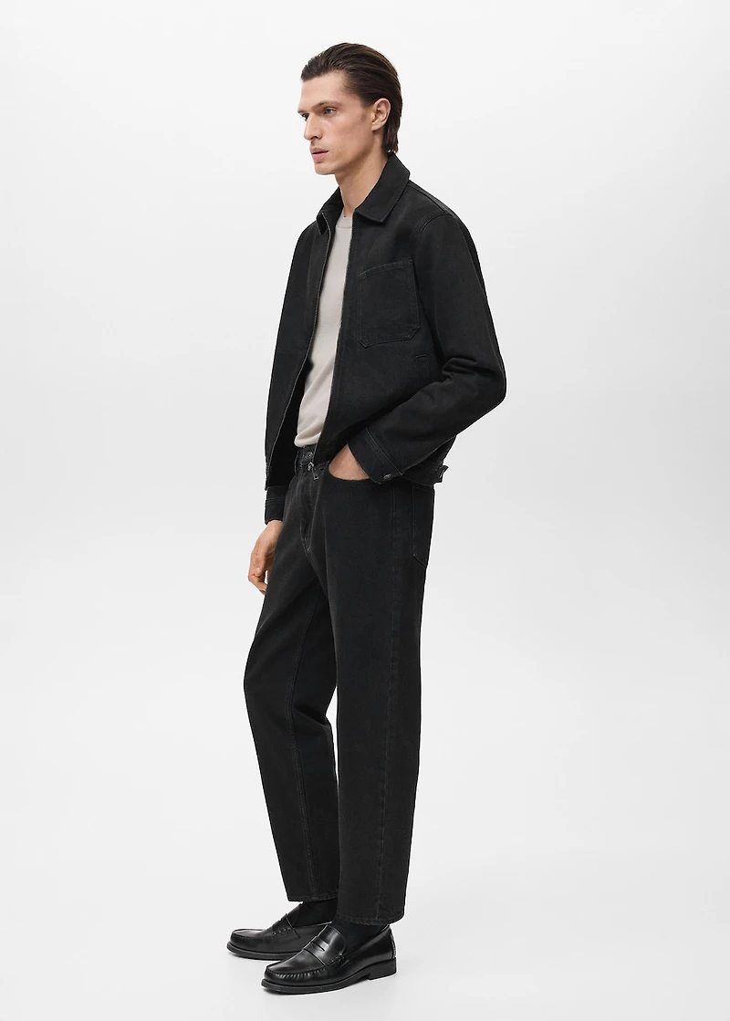 Denim jacket with pockets