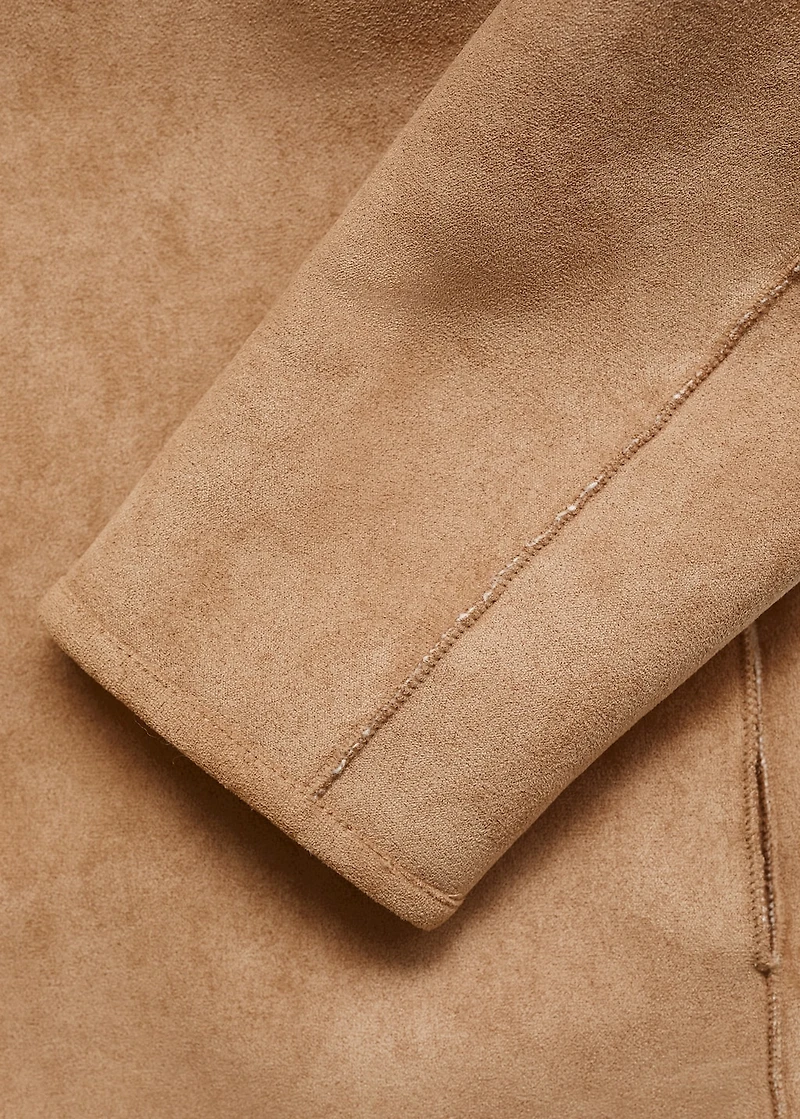 Reversible double-faced teddy coat