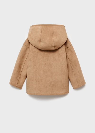 Reversible double-faced teddy coat