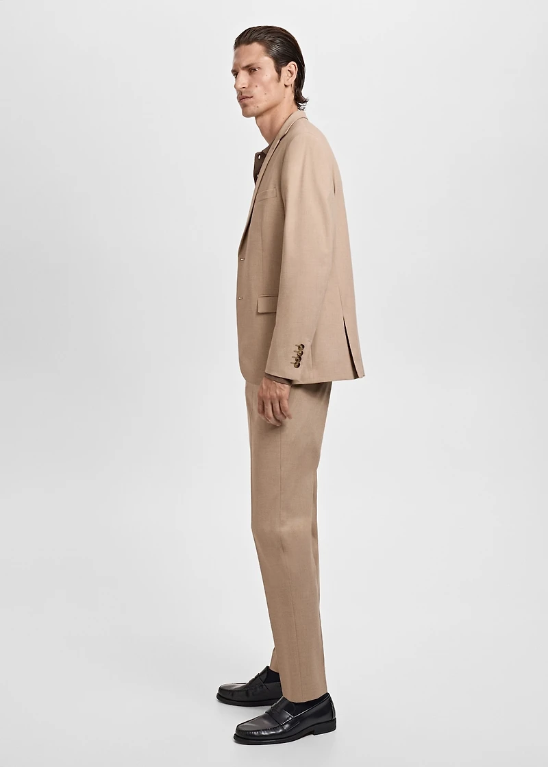 Paris slim-fit suit pants