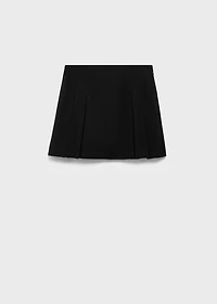 Pleated mini-skirt