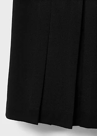 Pleated mini-skirt