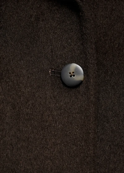 Wool jacket with buttons