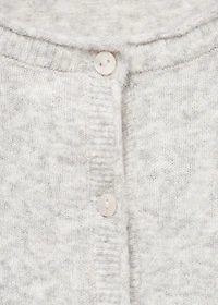 Cropped cardigan with buttons