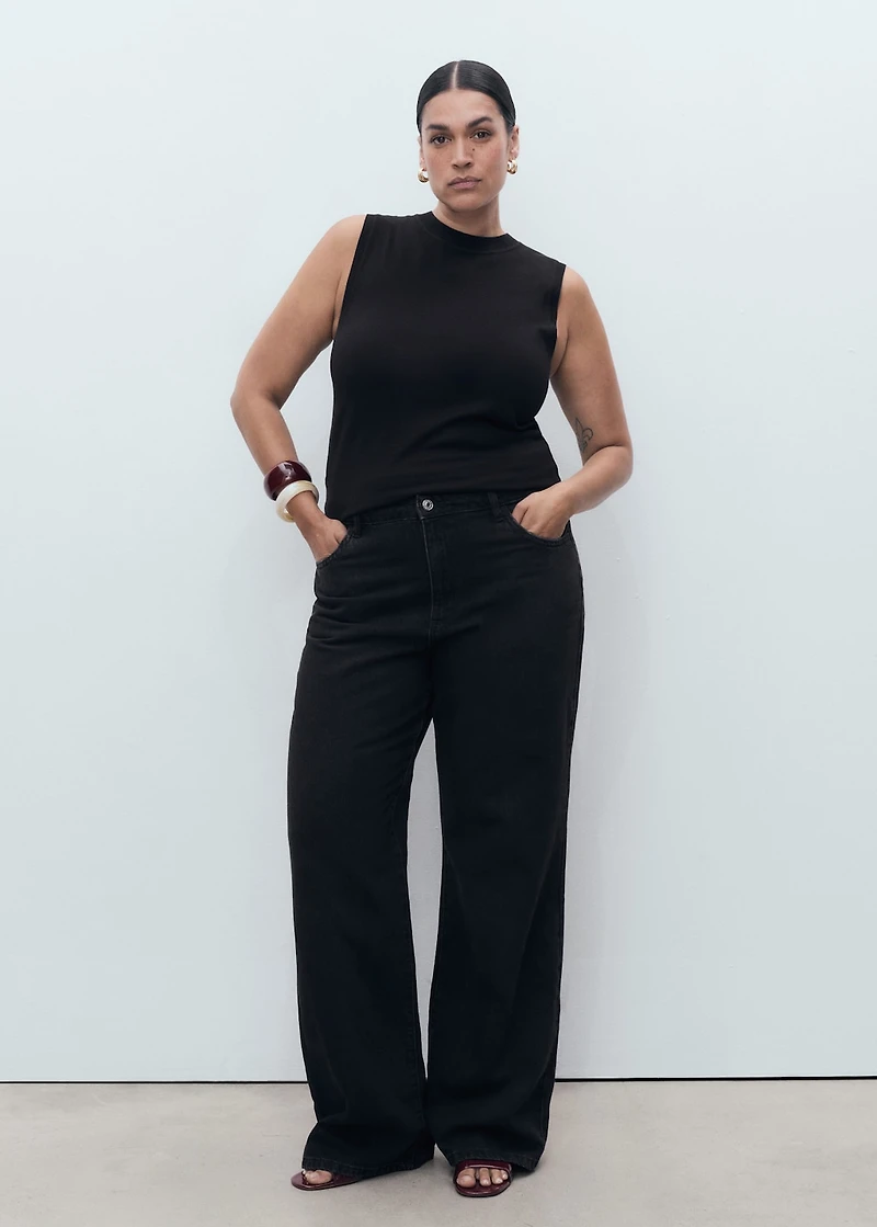 Danila high-waisted wide-leg jeans