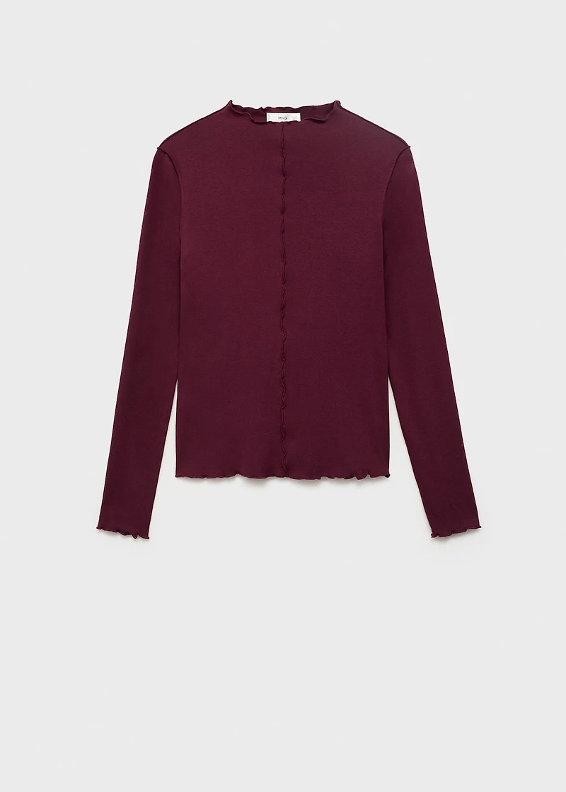 Scalloped edges T-shirt