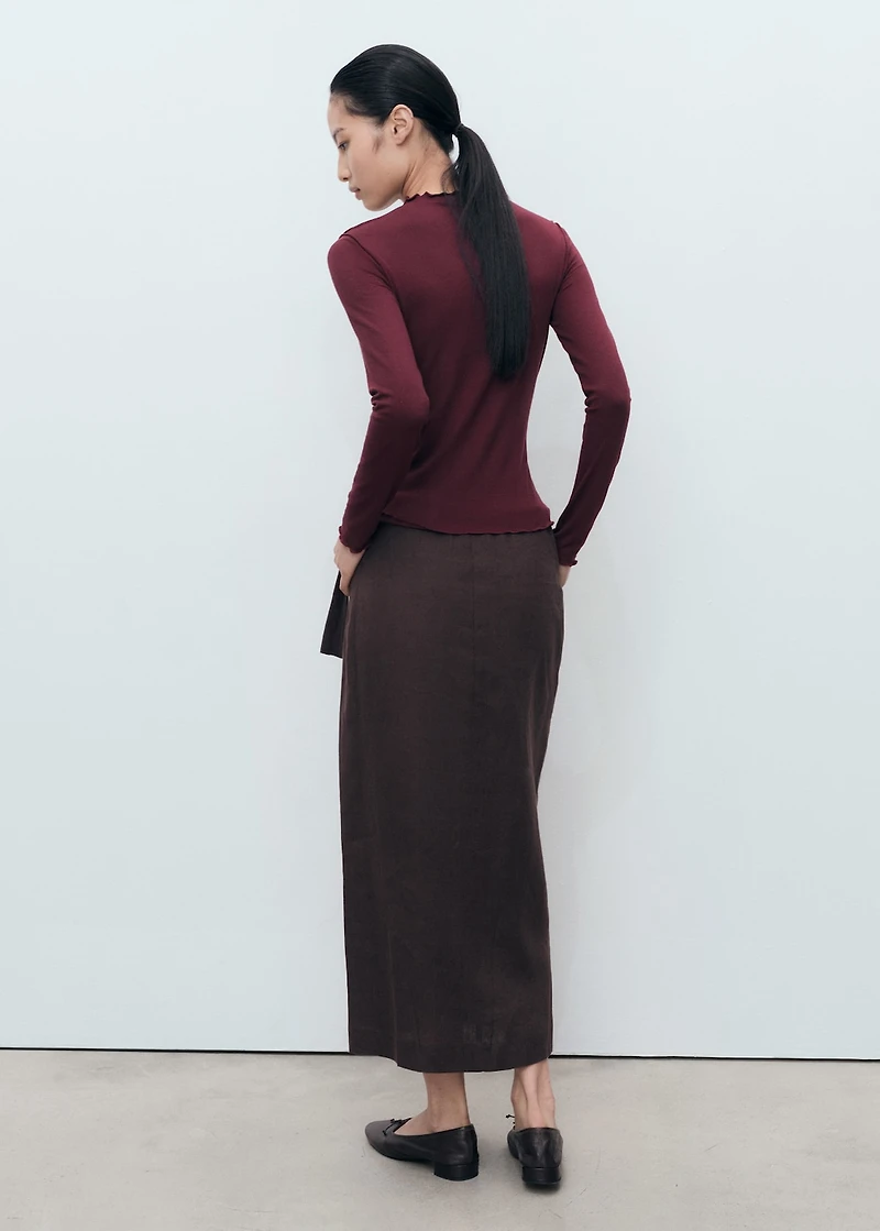 Scalloped edges T-shirt