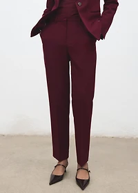 Straight suit trousers