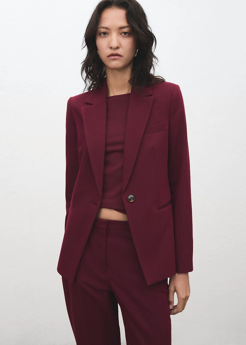 Straight suit trousers