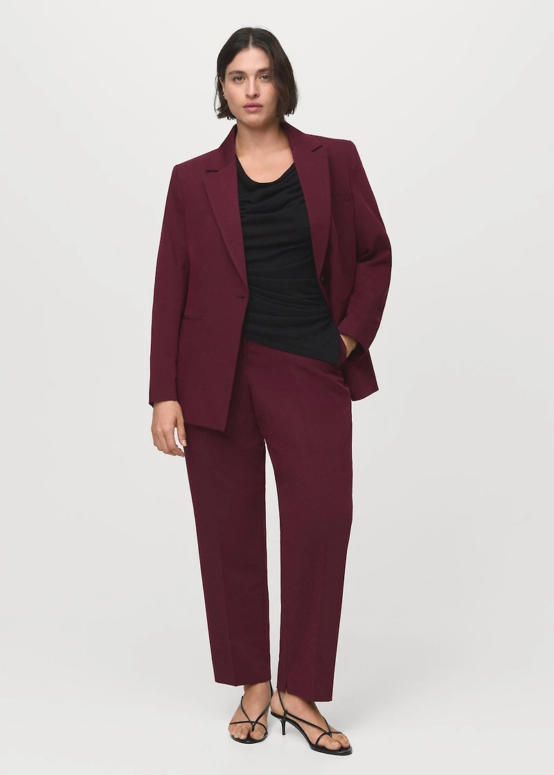 Straight suit trousers