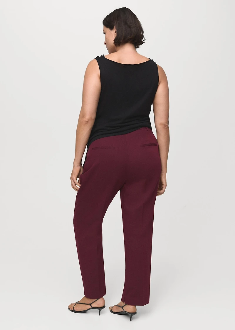 Straight suit trousers