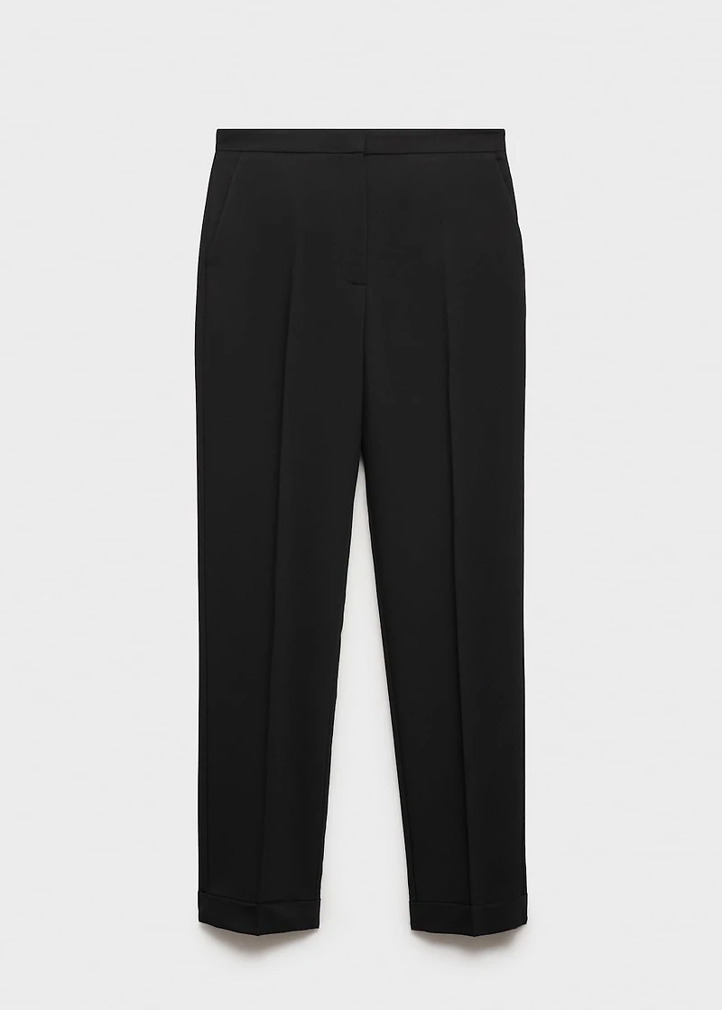 Straight suit trousers