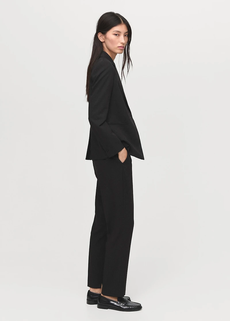 Straight suit trousers