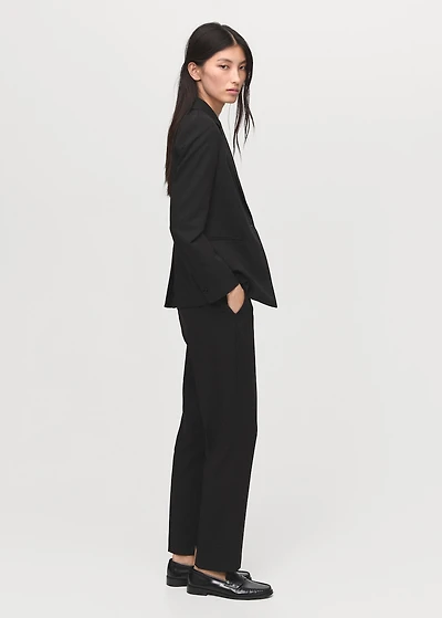 Straight suit trousers