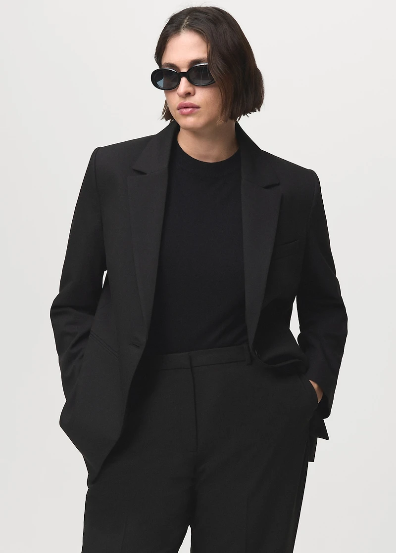 Straight suit trousers