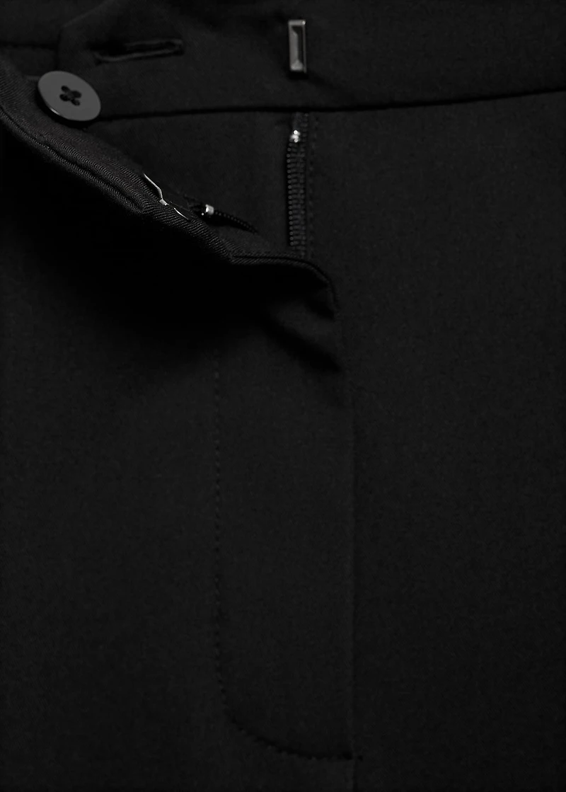 Straight suit trousers