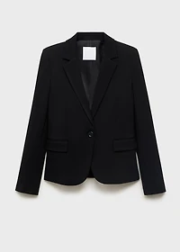 Fitted suit blazer