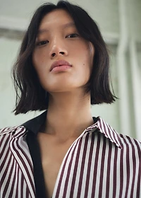 Pocket striped shirt