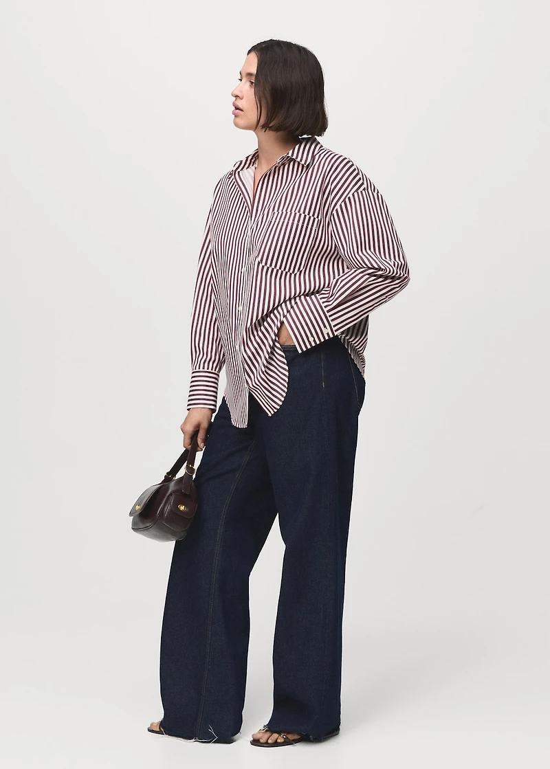 Pocket striped shirt