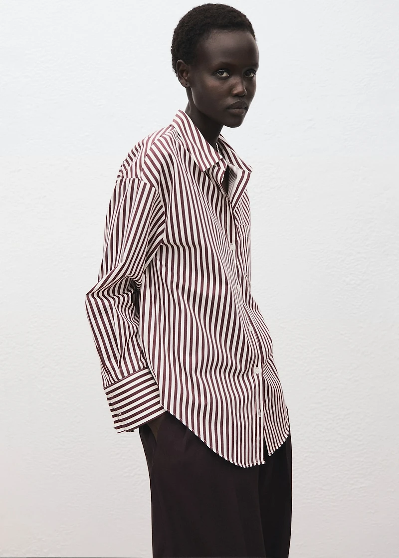 Pocket striped shirt