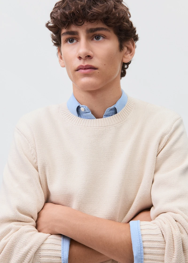 Essential cotton-blend sweater