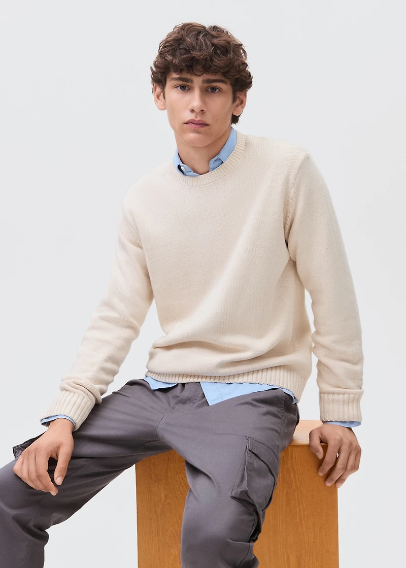 Essential cotton-blend sweater