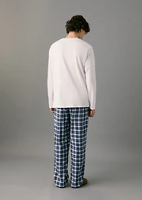 Set of long check pyjamas
