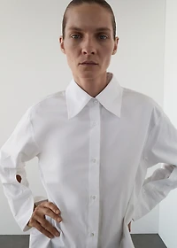 Oversized shirt with crossed back