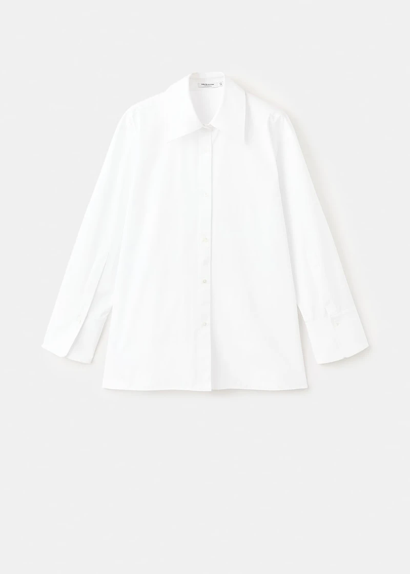 Oversized shirt with crossed back