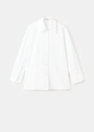 Oversized shirt with crossed back