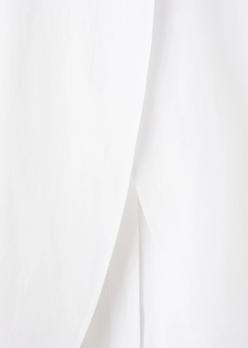 Oversized shirt with crossed back