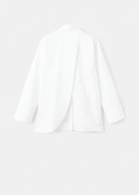 Oversized shirt with crossed back