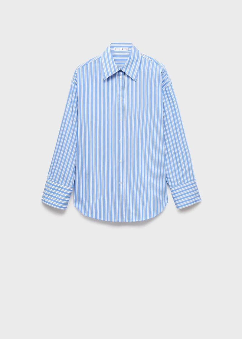 Oversize poplin shirt