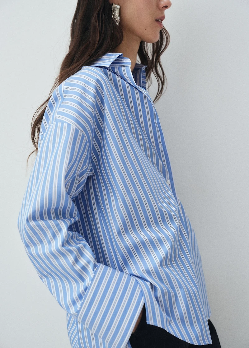 Oversize poplin shirt