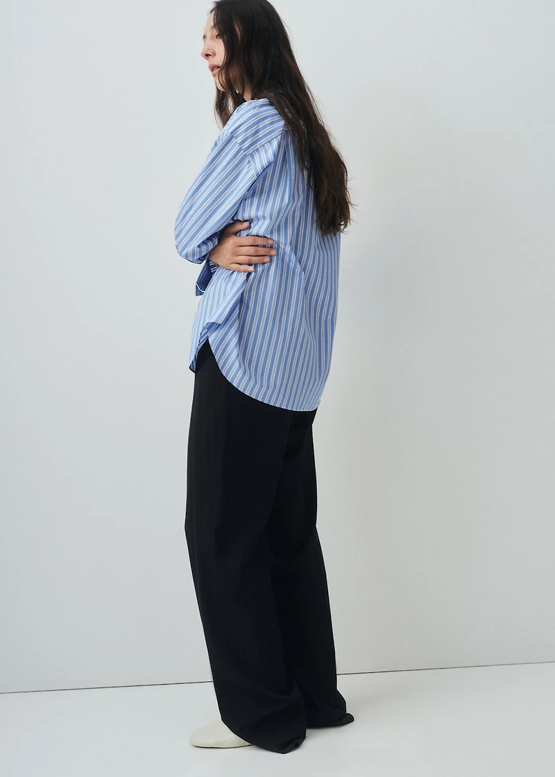 Oversize poplin shirt