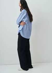 Oversize poplin shirt
