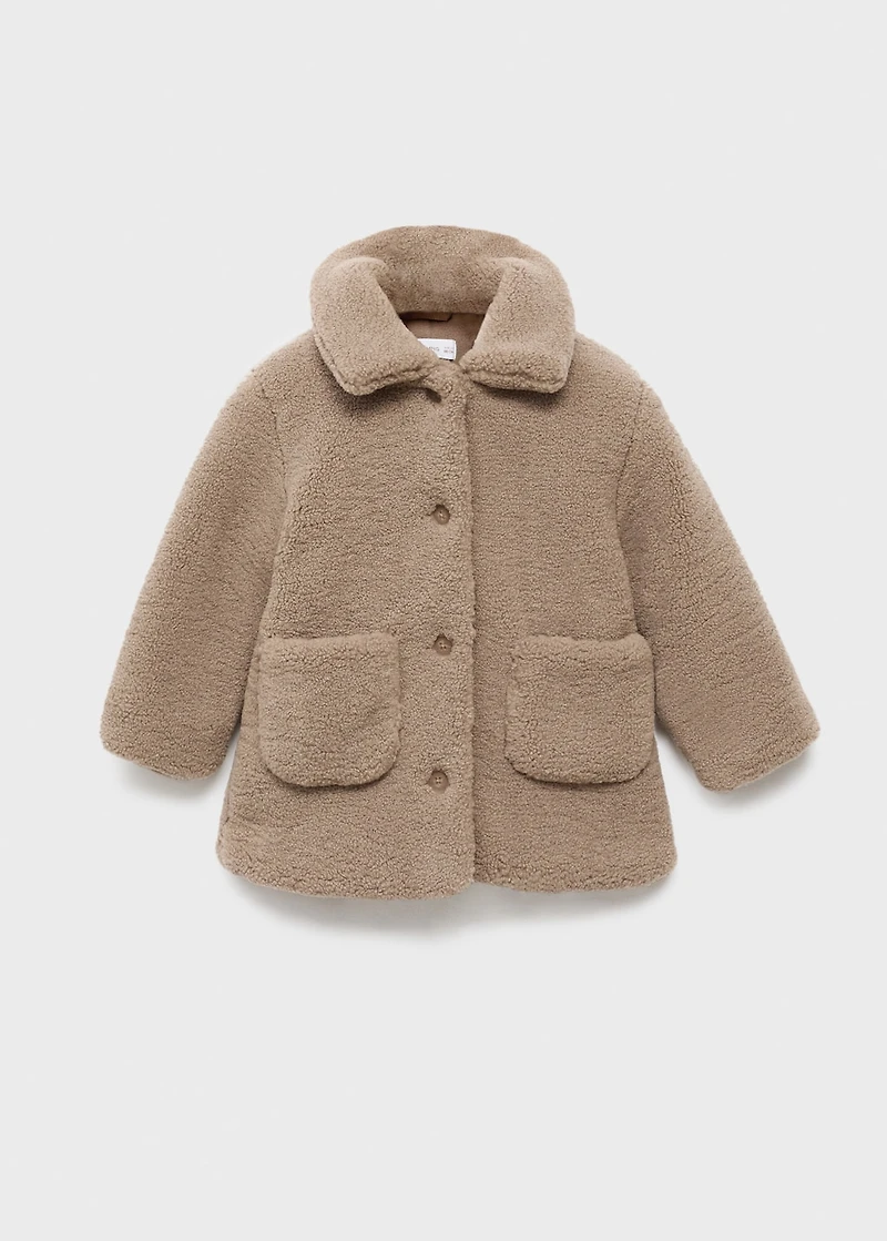 Shearling-effect coat