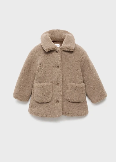 Shearling-effect coat