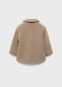 Shearling-effect coat