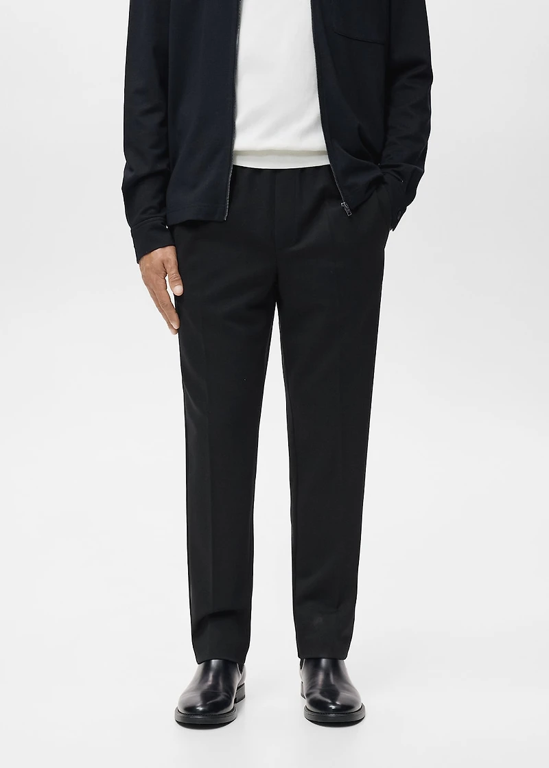 Jogger pants with elastic waist