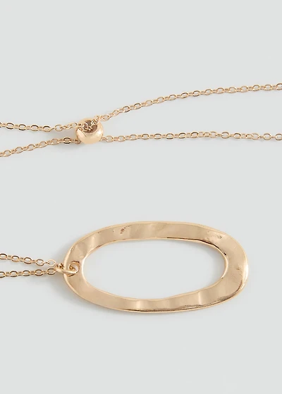 Metal pendant necklace