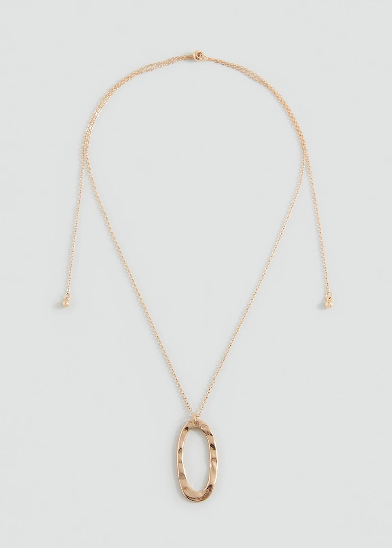 Metal pendant necklace