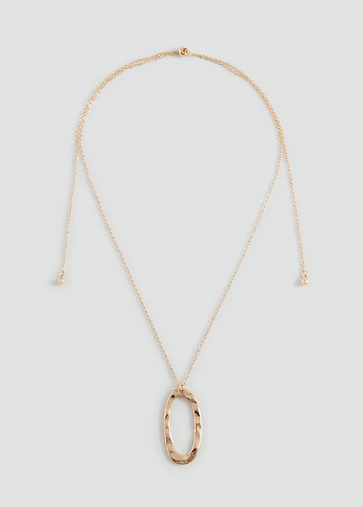 Metal pendant necklace