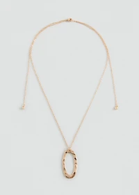 Metal pendant necklace