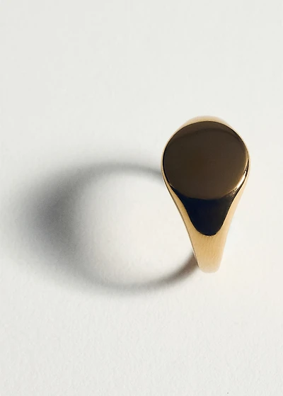 Stainless steel signet ring